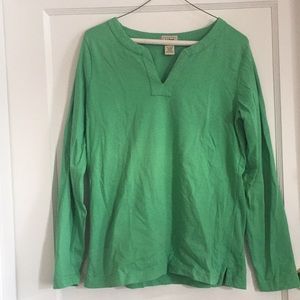 Green long sleeve top